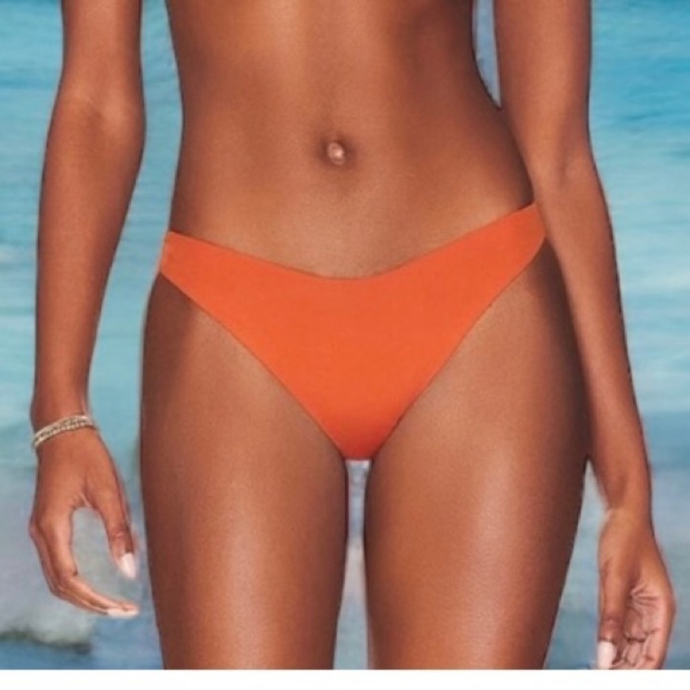 L*Space Bikini Cabana Bitsy Bottom Fused in Amber Size Small